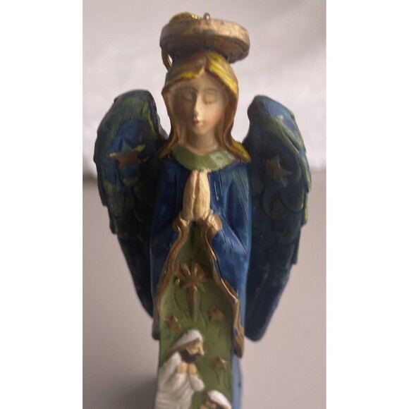 Christmas Baby Jesus With Mary Joseph With Holy Angel Holy Family Ornament - Picture 1 of 12